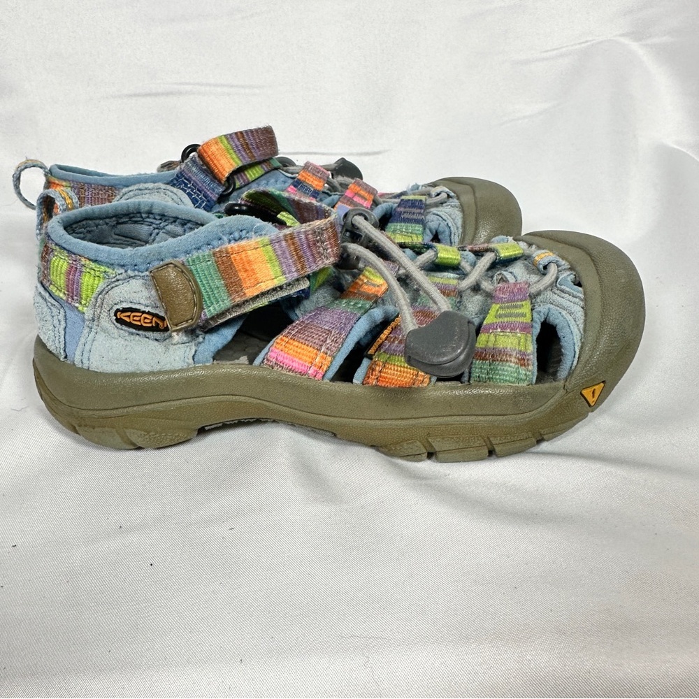 Keen Newport H2 Youth Sandals Rainbow Webbing Water Hiking Outdoor 12 Washable - Picture 7 of 12